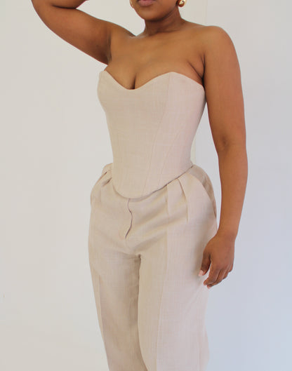 Amalfi Trousers (Beige)
