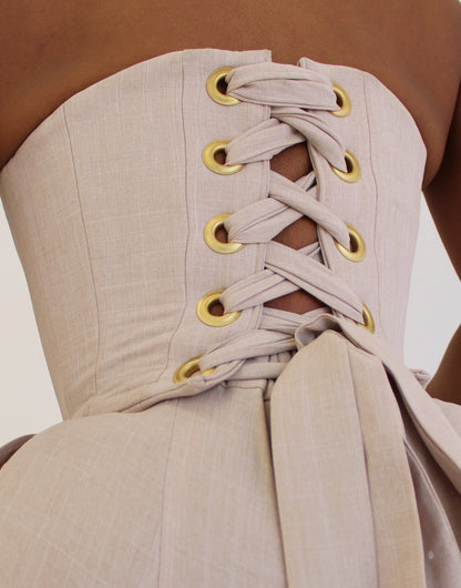 Amalfi Corset (Beige)