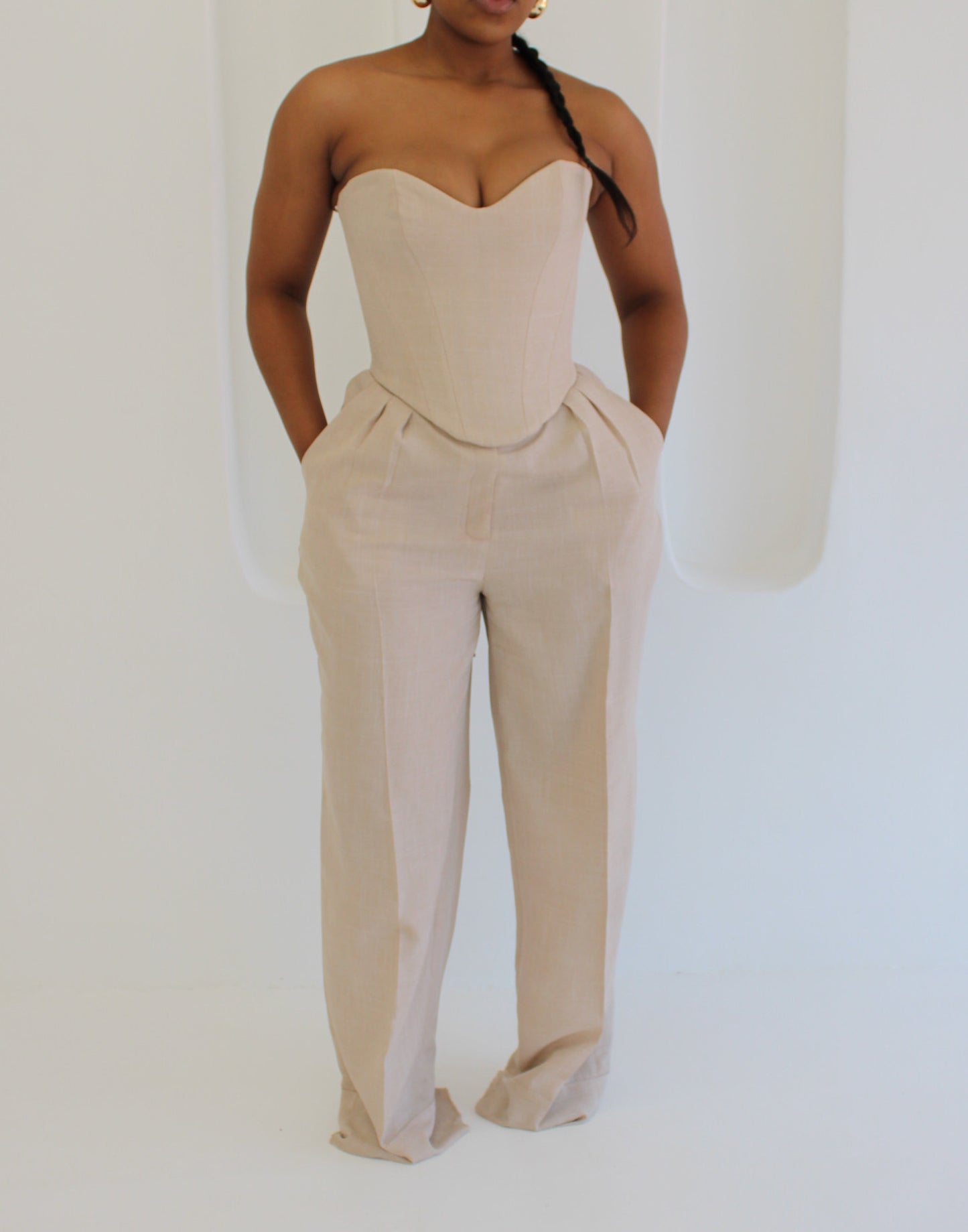 Amalfi Trousers (Beige)