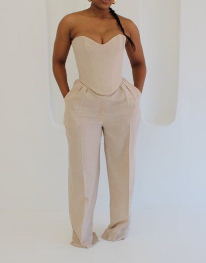 Amalfi Trousers (Beige)