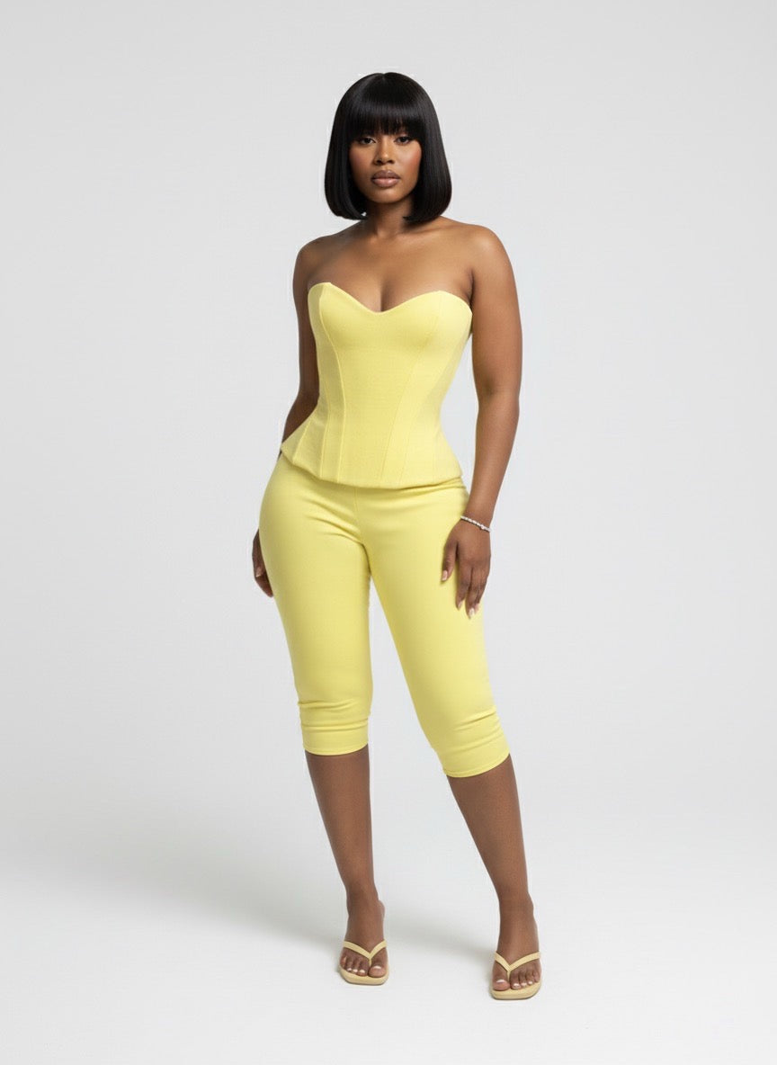 Lemon corset (Strapless)