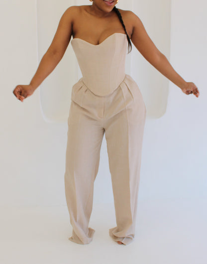 Amalfi Trousers (Beige)