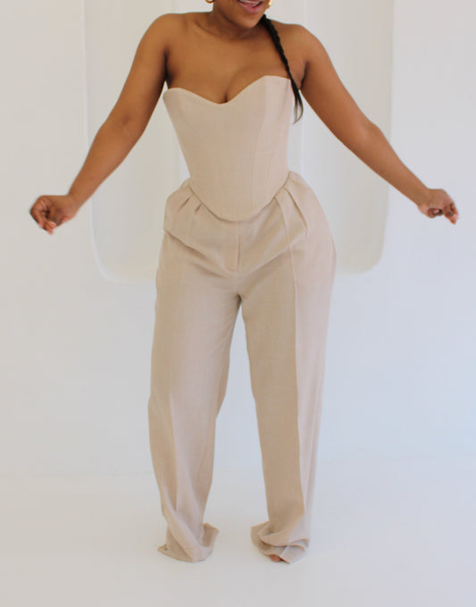 Amalfi Trousers (Beige)